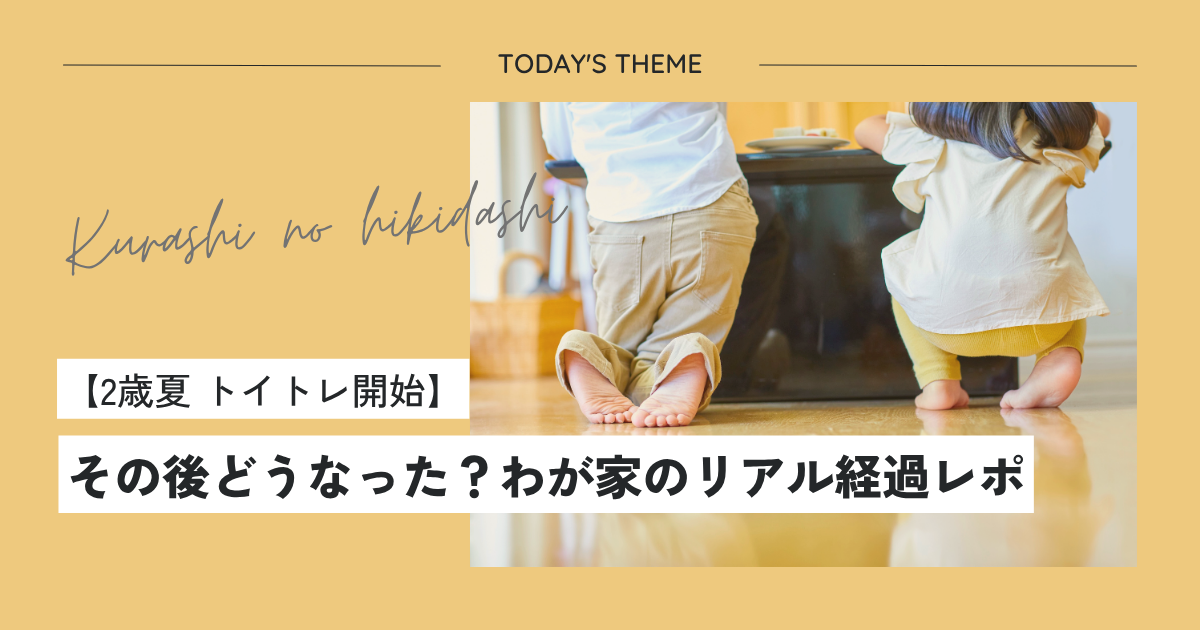 【2歳夏トイトレ開始】その後どうなった?わが家のリアル経過レポ